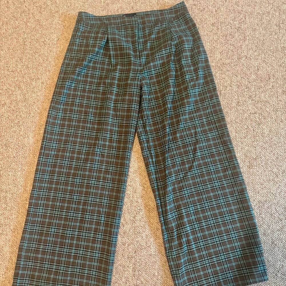 ASOS Design Wide-Leg Plaid Pants